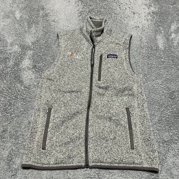 Patagonia Better Sweater Vest Womens Small Gray Heather Zip Jacket - Picture 1 of 8